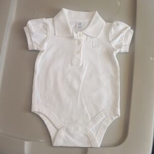 Baby Gap white classic polo